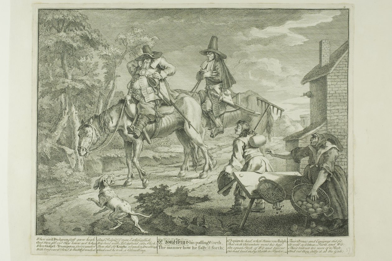 Hudibras Sallying Forth, plaque deux de Hudibras - William Hogarth