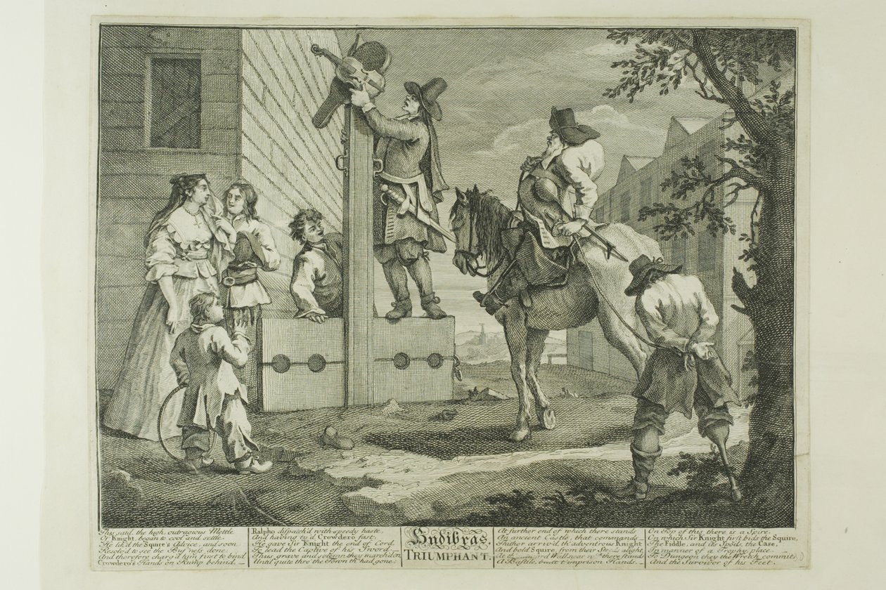 Hudibras triomphant, planche quatre de Hudibras - William Hogarth