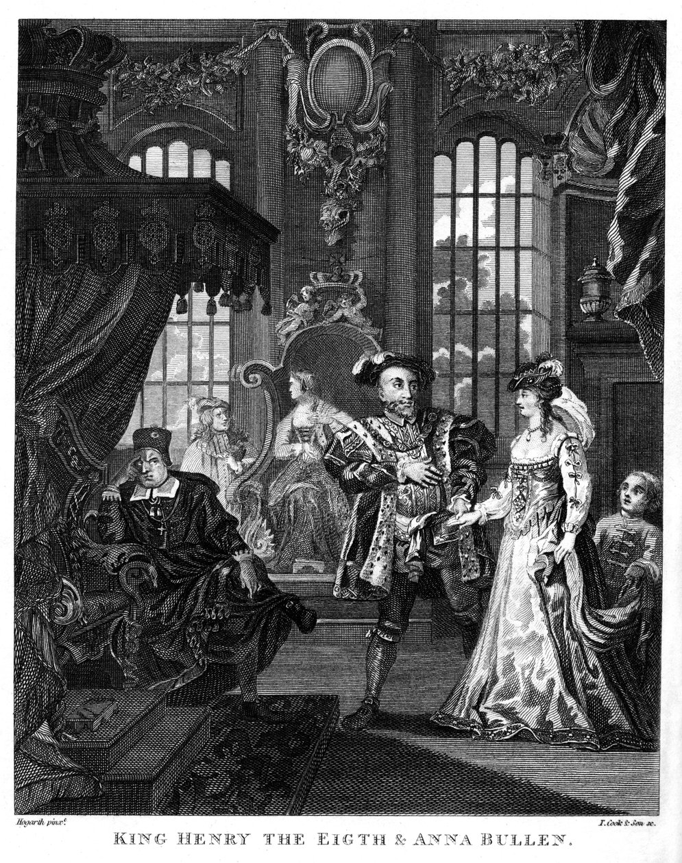 Le roi Henri VIII et Anne Boleyn par William Hogarth - William Hogarth