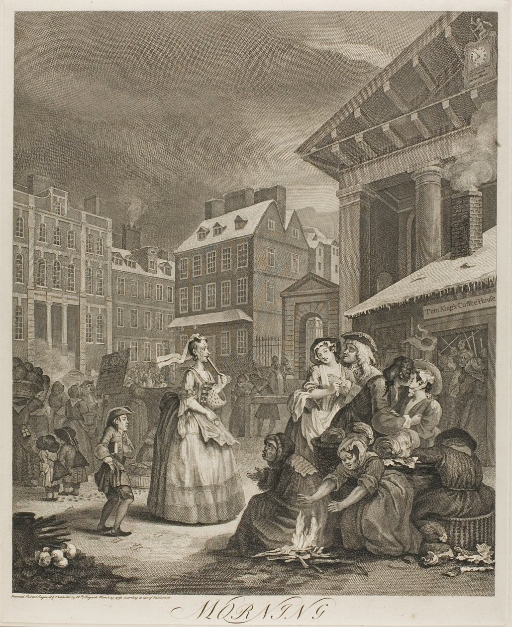 Matin, plaque une de Les Quatre Temps de la Journée - William Hogarth