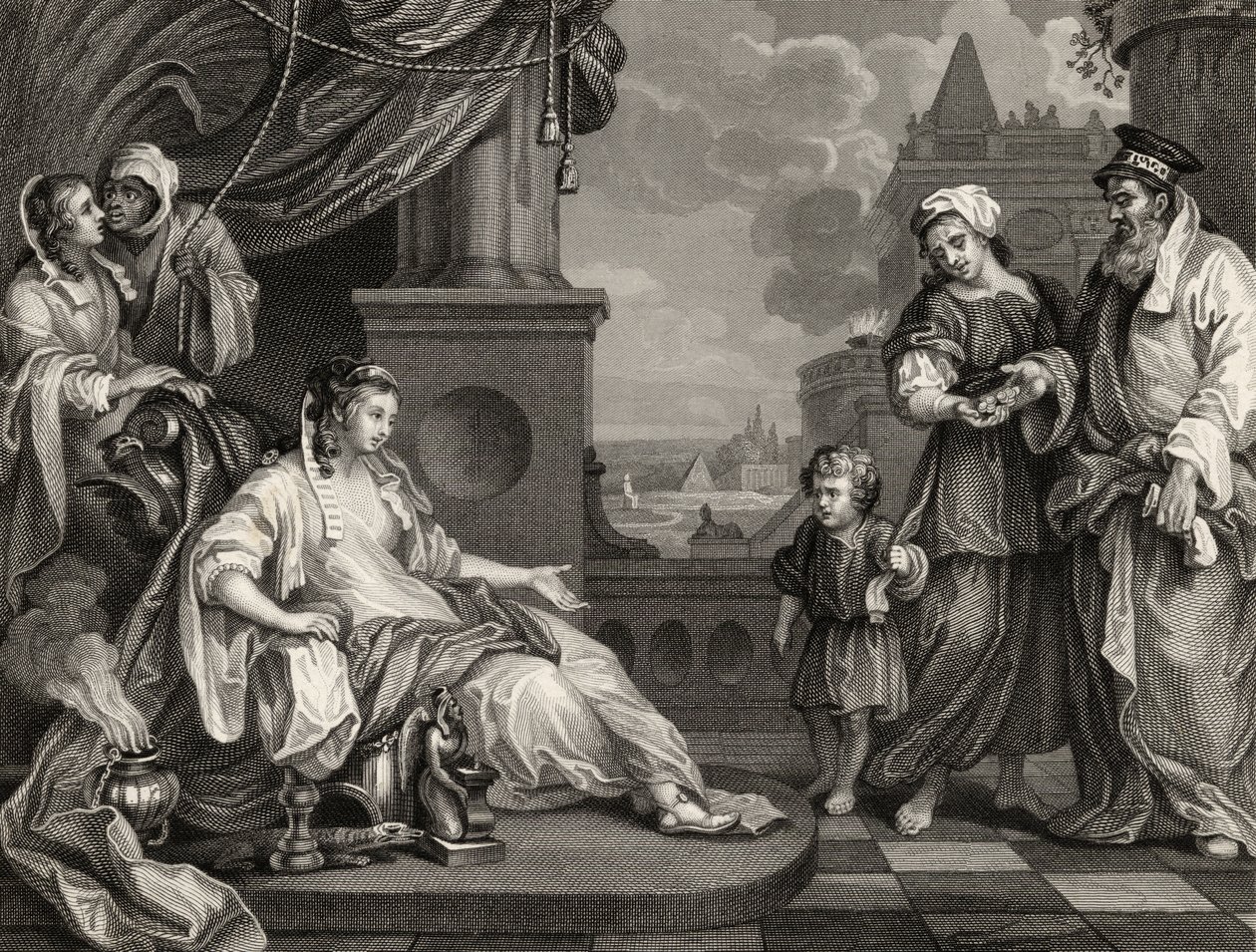 Moïse devant la fille de Pharaon, de 