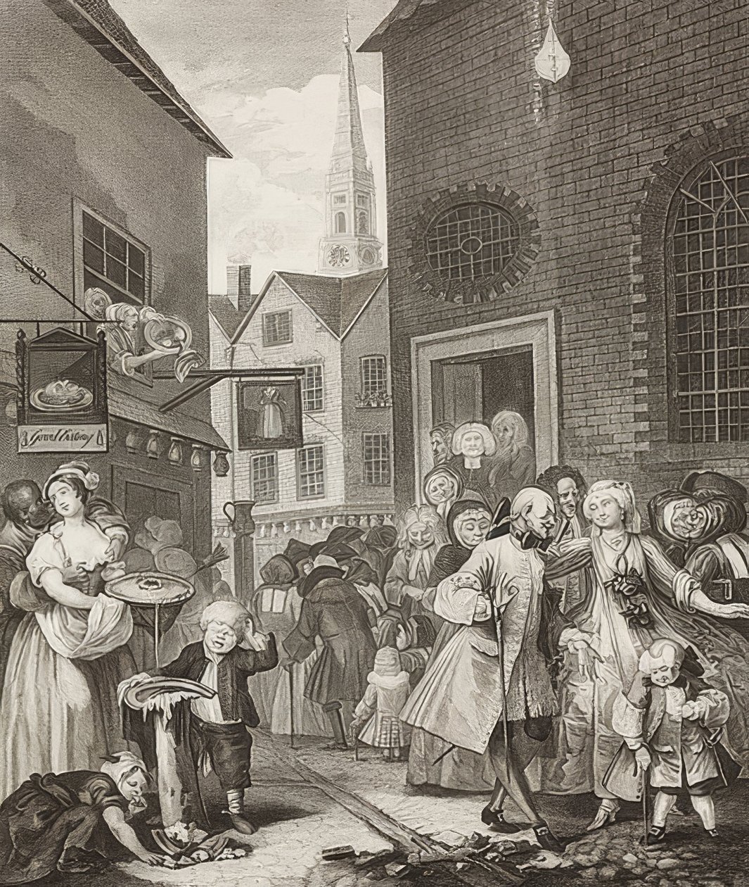 Midi. De : Les quatre moments de la journée - William Hogarth