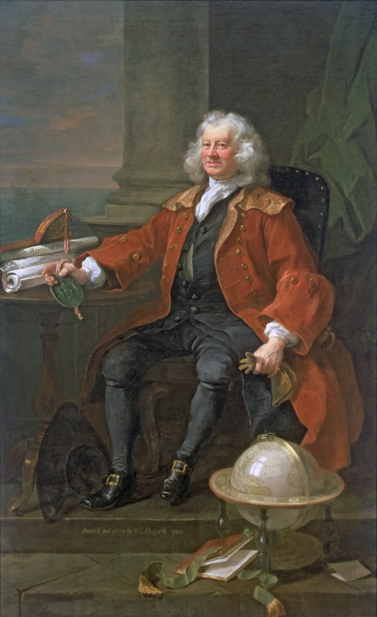Portrait du capitaine Coram (c.1668-1751) 1740 - William Hogarth