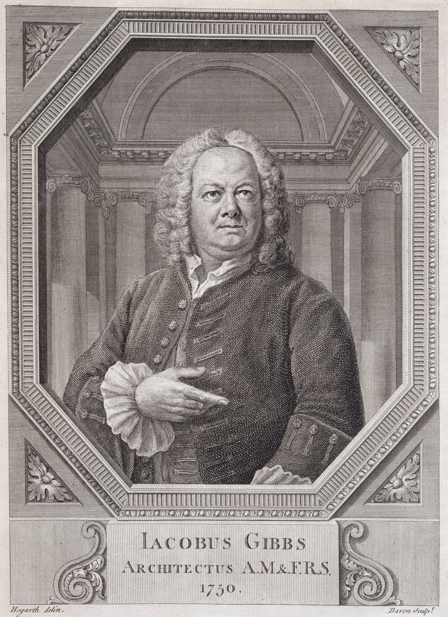 Portrait de James Gibbs (1682-1754) de 