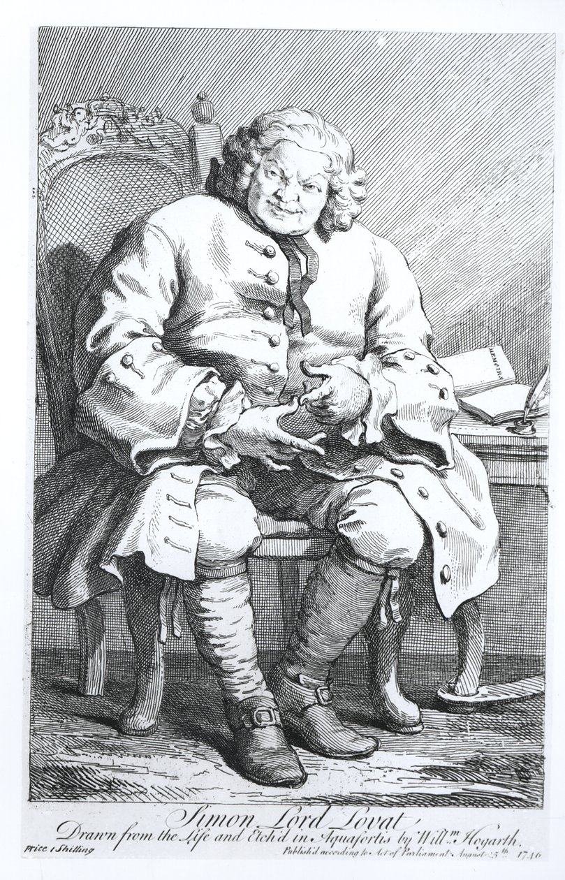 Portrait de Simon Fraser, Lord Lovat (c.1667-1747) 25 août 1746 - William Hogarth
