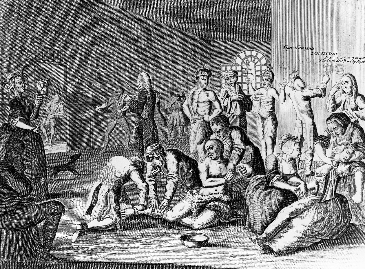Scène dans un asile, de A Rake