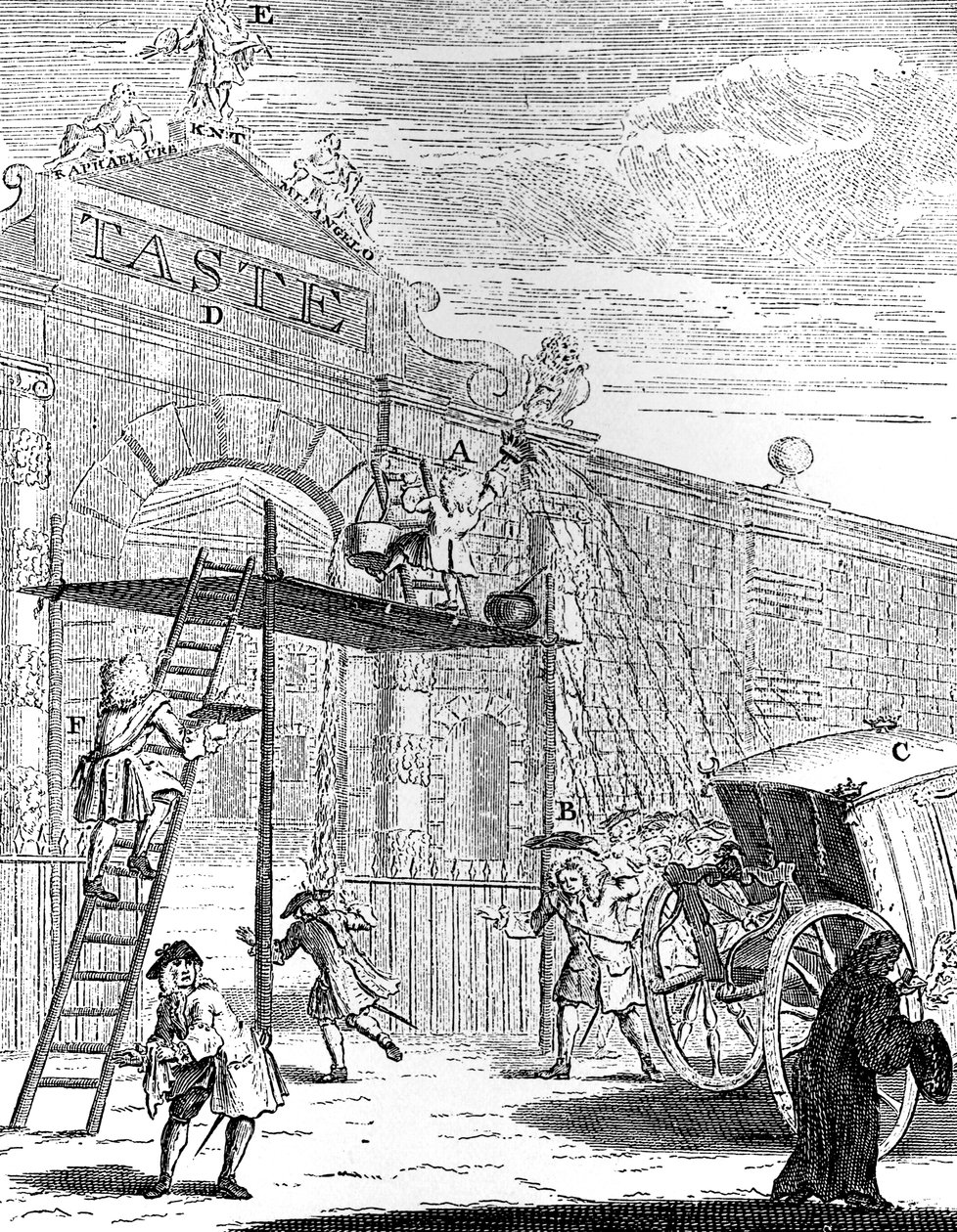 Goût : La porte de Burlington House, 1731 - William Hogarth
