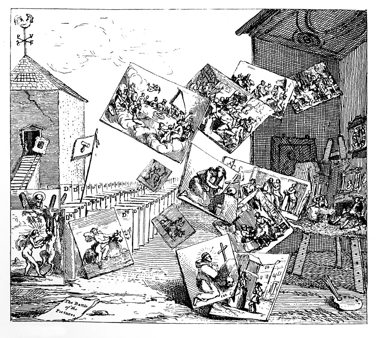 La bataille des images, 1745 - William Hogarth
