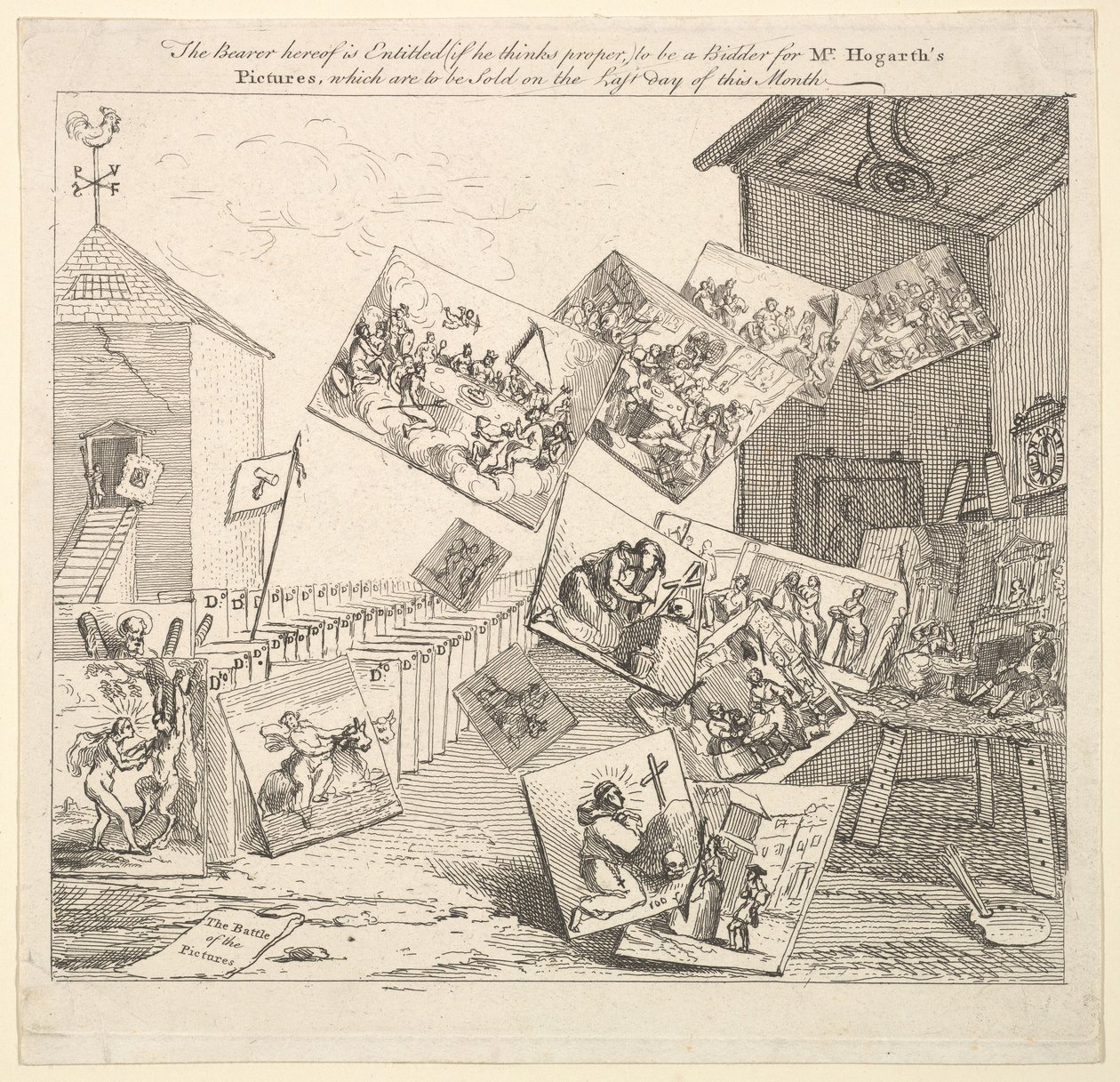 La Bataille des Images, 1745 - William Hogarth