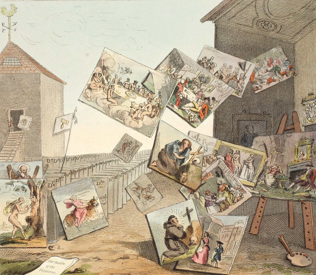 La bataille des images, illustration de 
