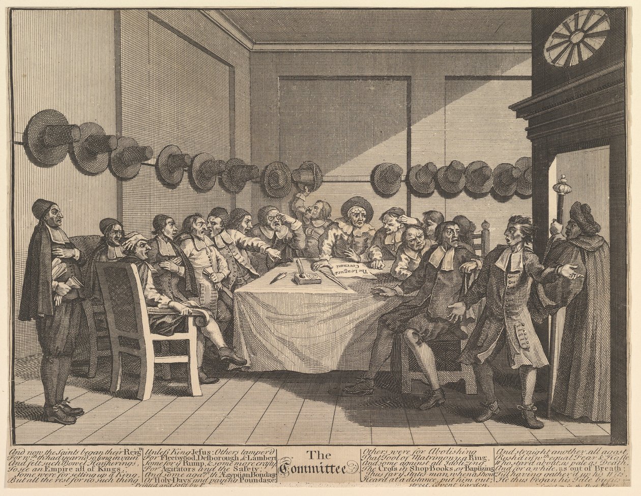 Le Comité Douze Grandes Illustrations pour Hudibras de Samuel Butler, Planche 10 - William Hogarth