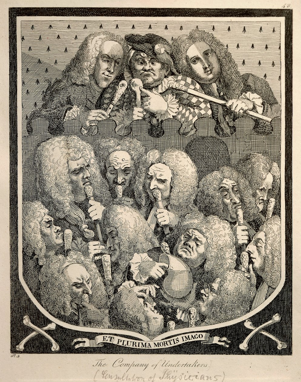 La Compagnie des Entrepreneurs par Georg Friedrich Haendel, caricature gravée par William Hogarth - William Hogarth