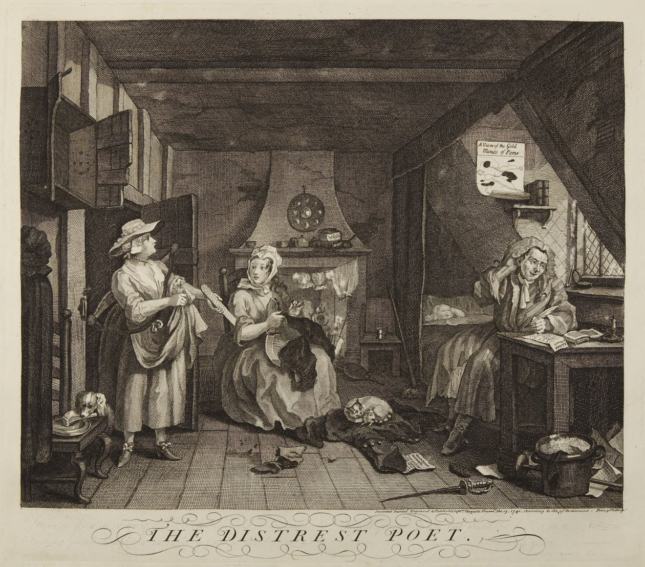 Le poète en détresse - William Hogarth
