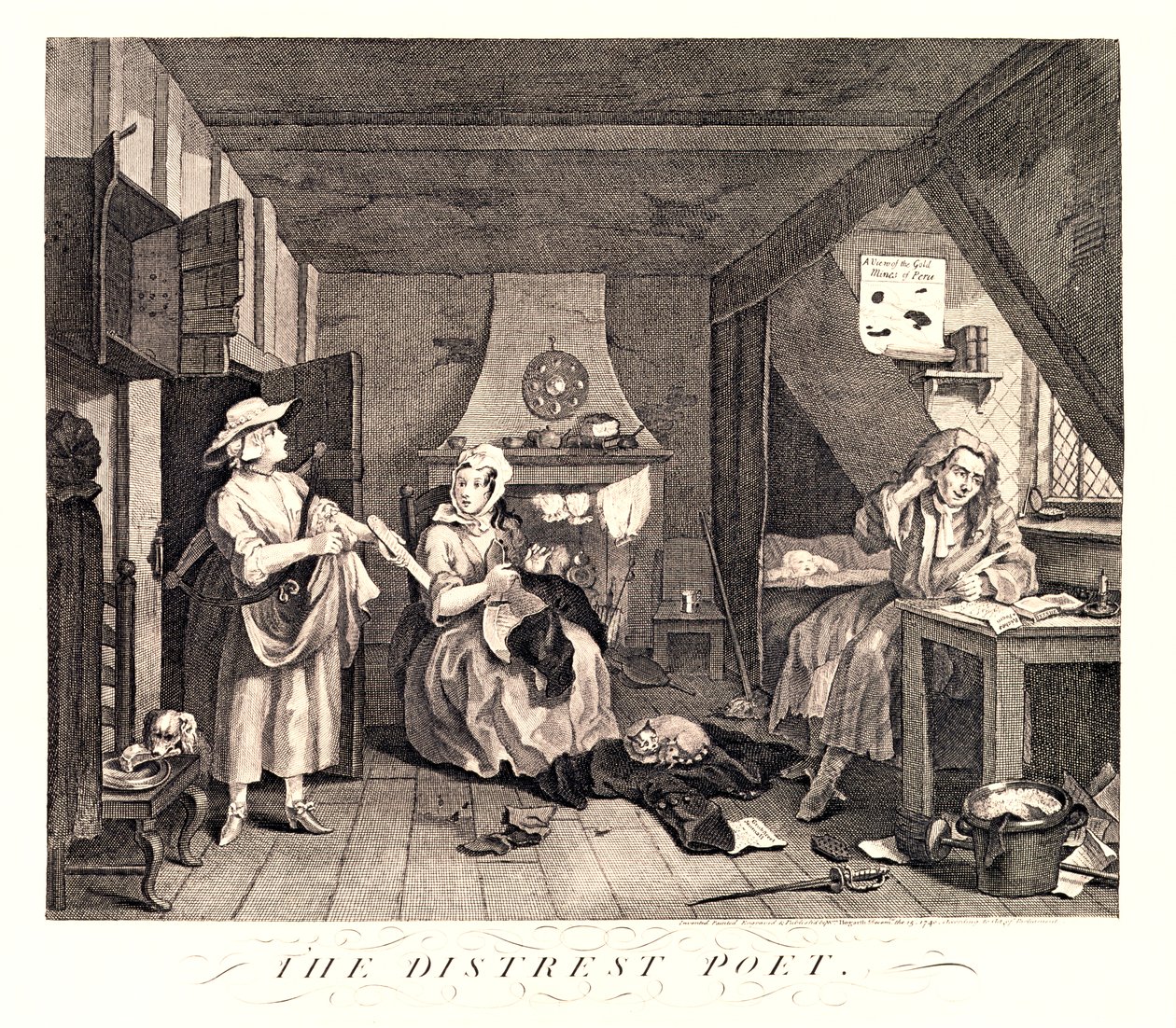 Le poète en détresse, 1741 - William Hogarth
