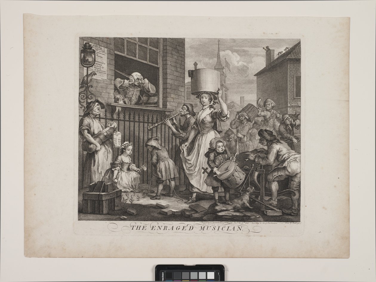 Le musicien enragé - William Hogarth