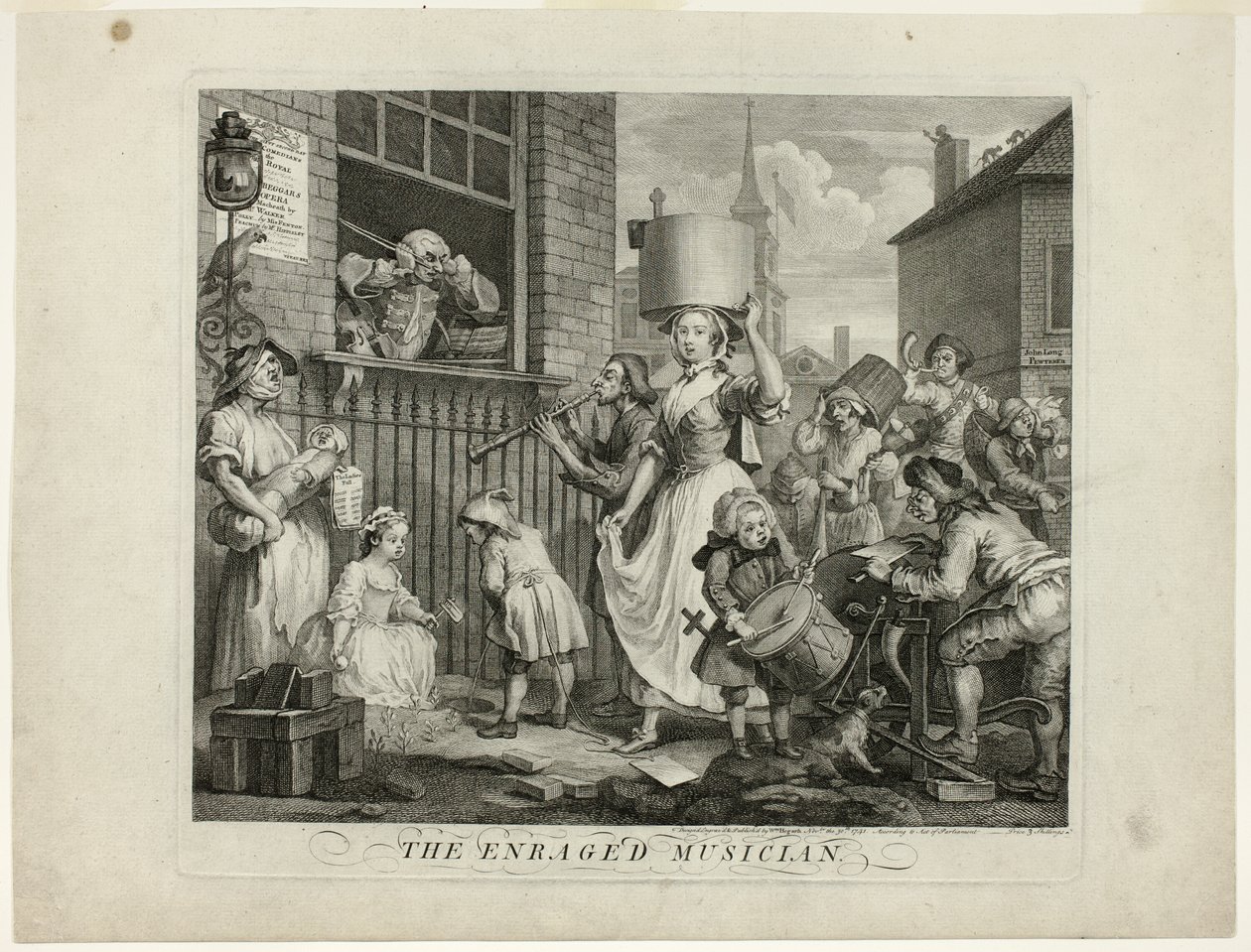 Le Musicien enragé - William Hogarth