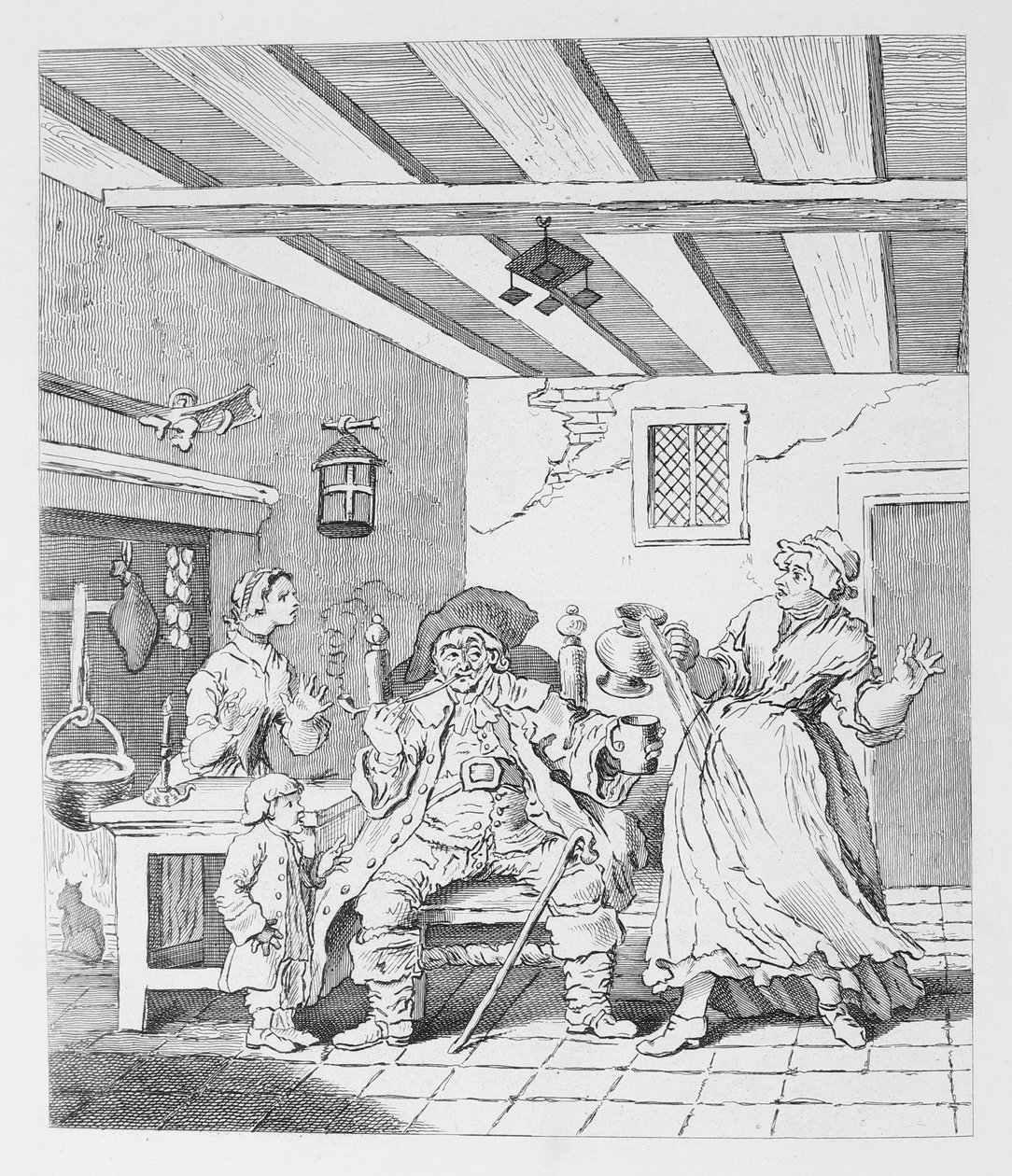 Le retour des fermiers - William Hogarth
