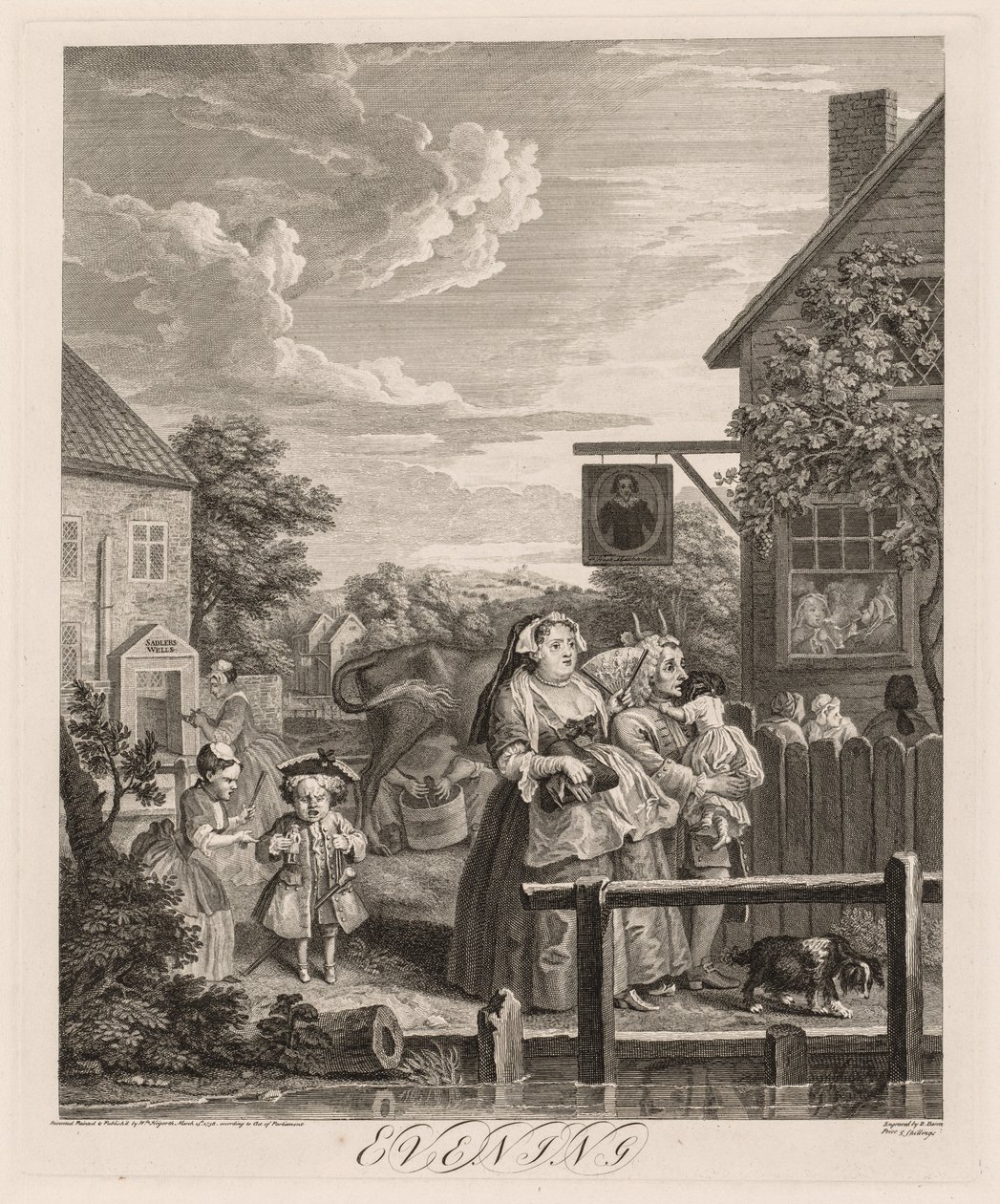 Les Quatre Moments de la Journée : Soir - William Hogarth