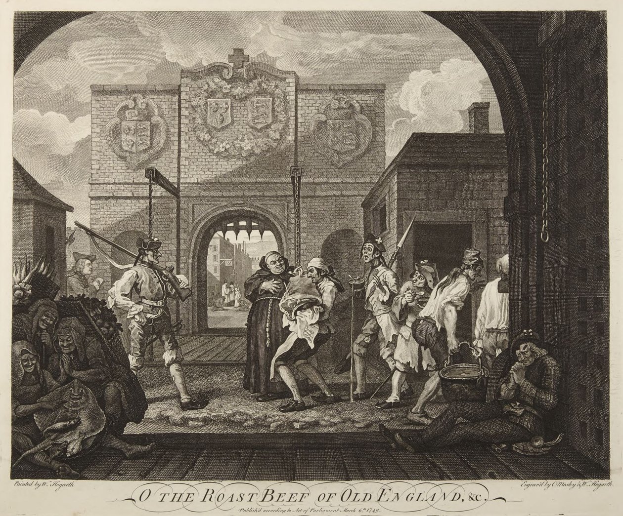 La porte de Calais ou Le rosbif de la vieille Angleterre - William Hogarth