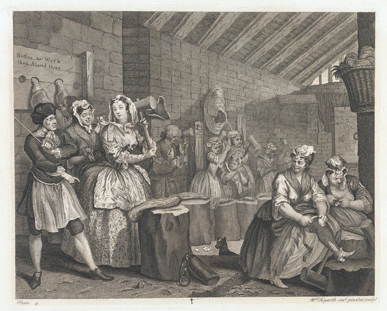 La prostituée logée à Bridewell - William Hogarth