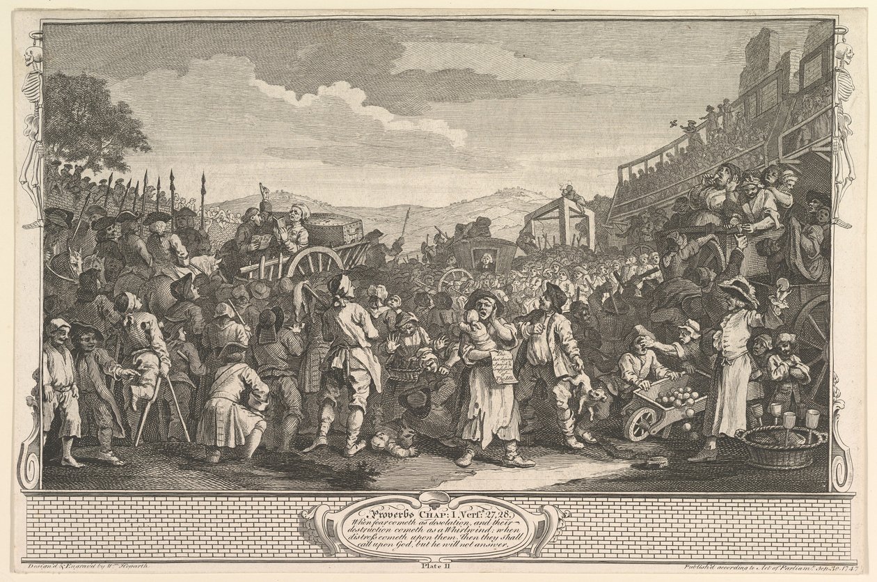 Le Prentice paresseux exécuté à Tyburn, Industrie et oisiveté, planche 11, 30 septembre 1747 - William Hogarth