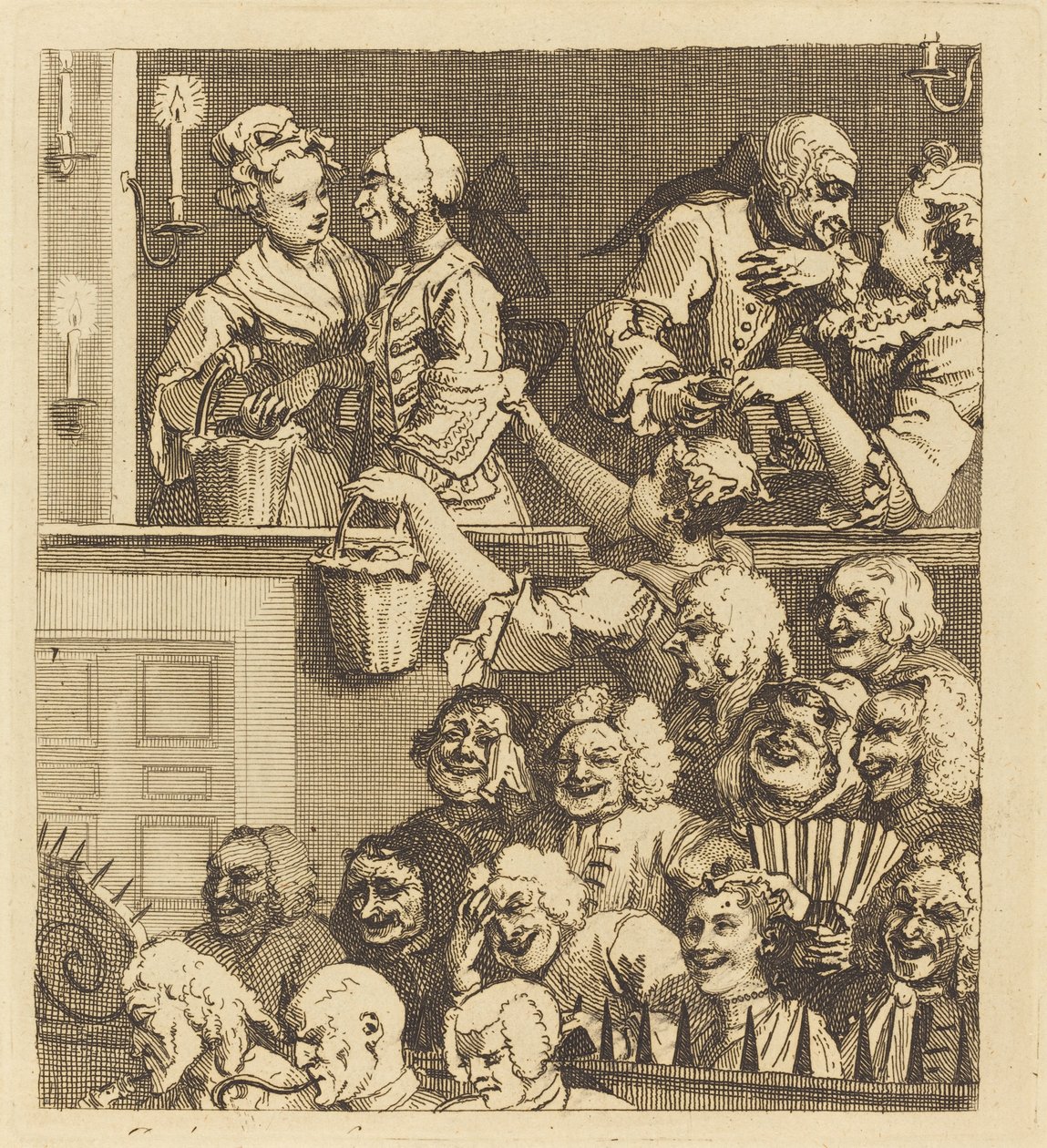 Le public rieur - William Hogarth