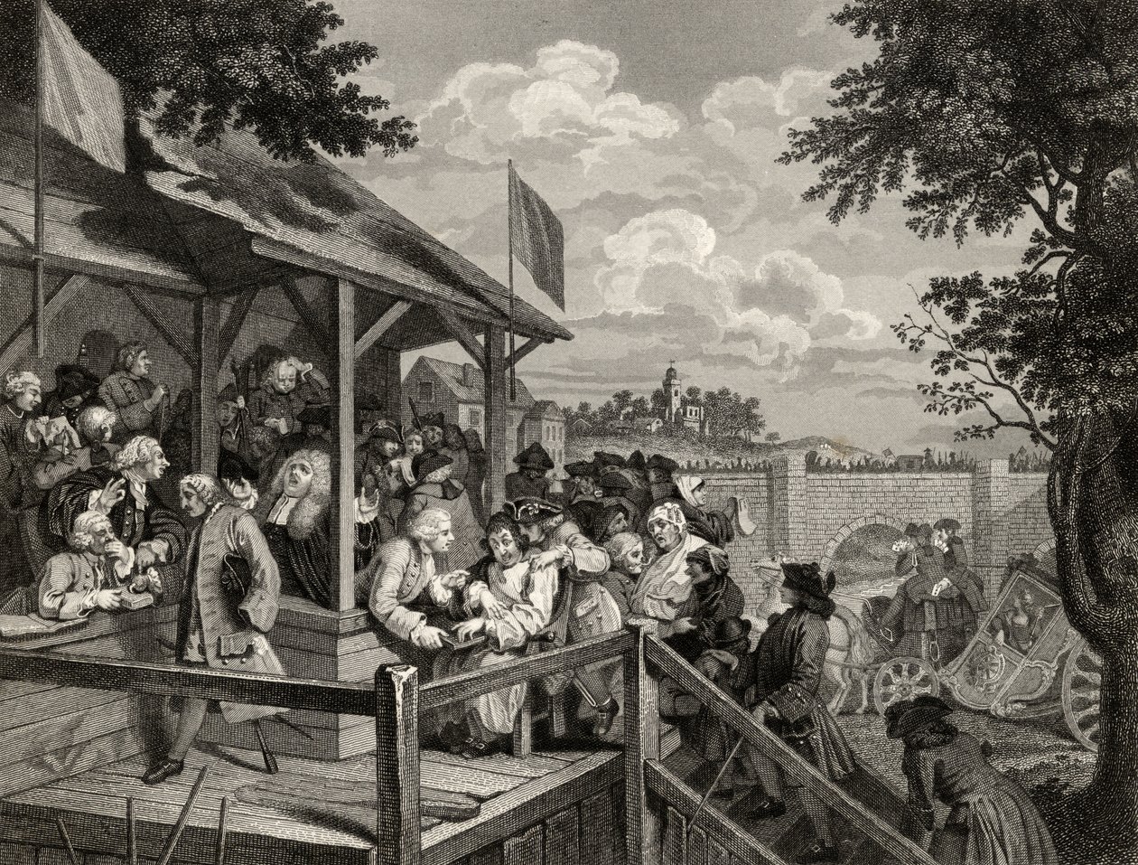 Le Vote, gravé par George Presbury, des 