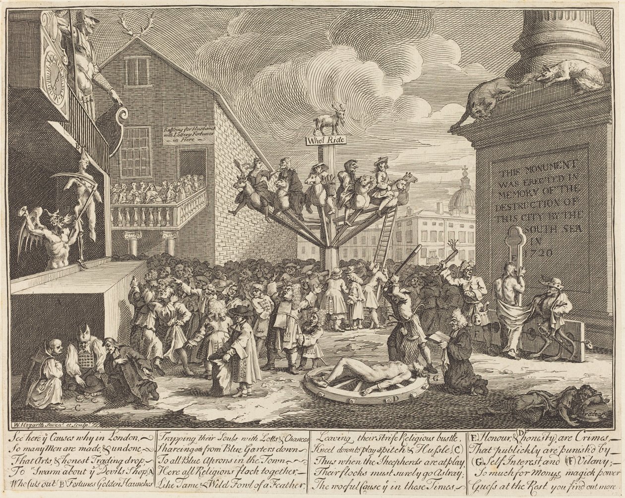 Le Schéma de la mer du Sud - William Hogarth