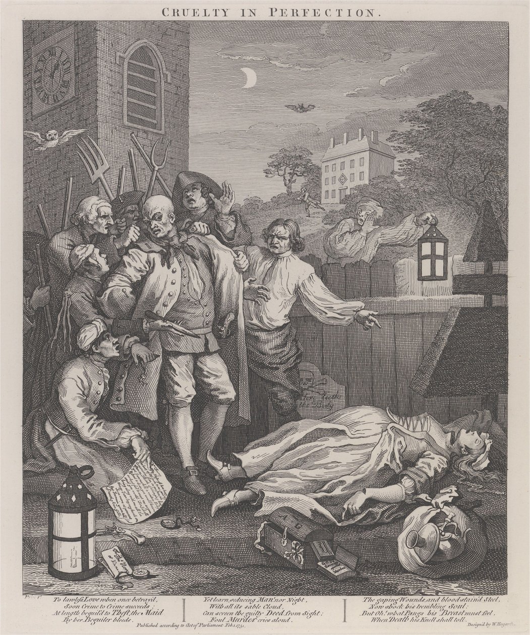 Le troisième stade de la cruauté : la cruauté à la perfection - William Hogarth
