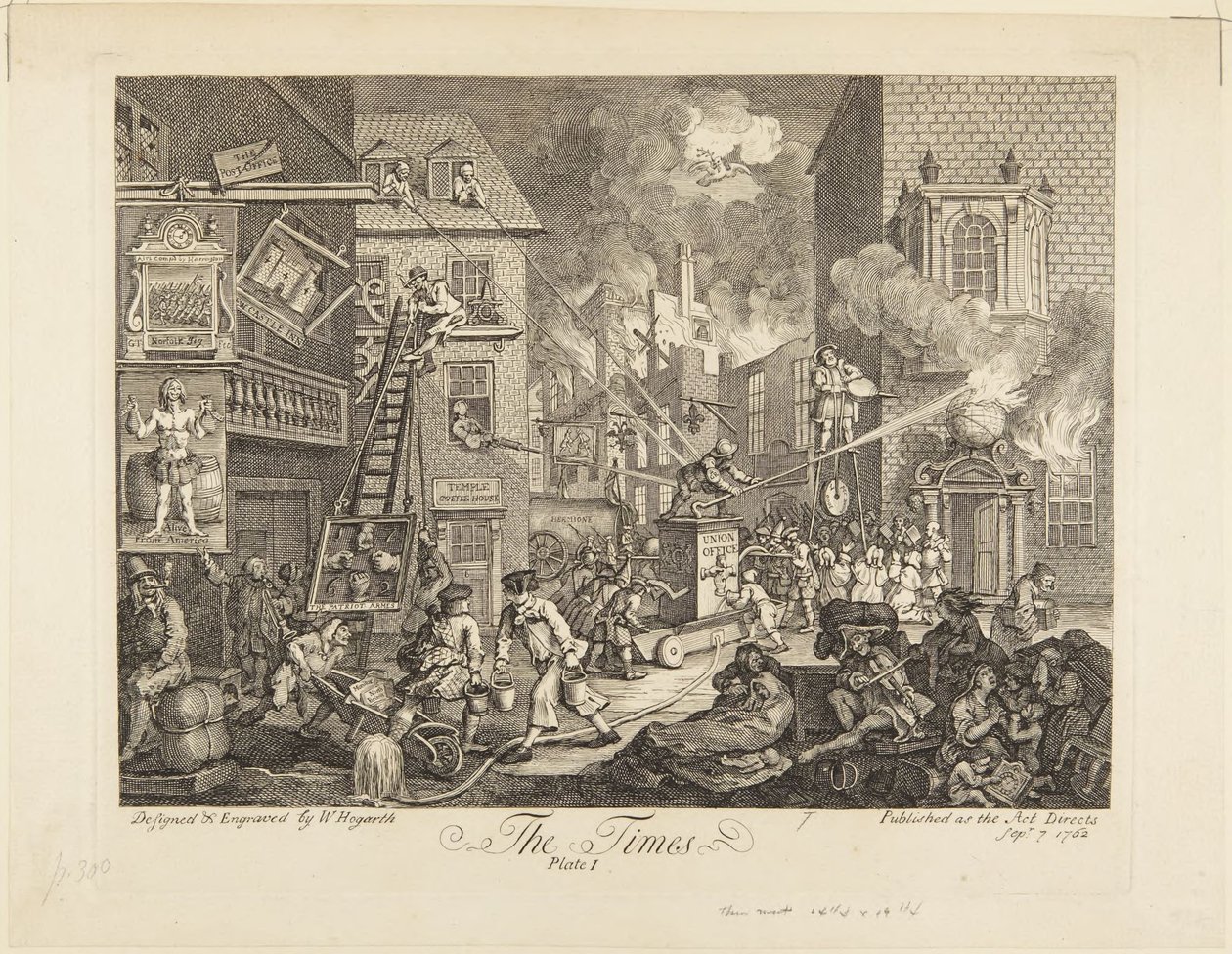 The Times : planche I - William Hogarth