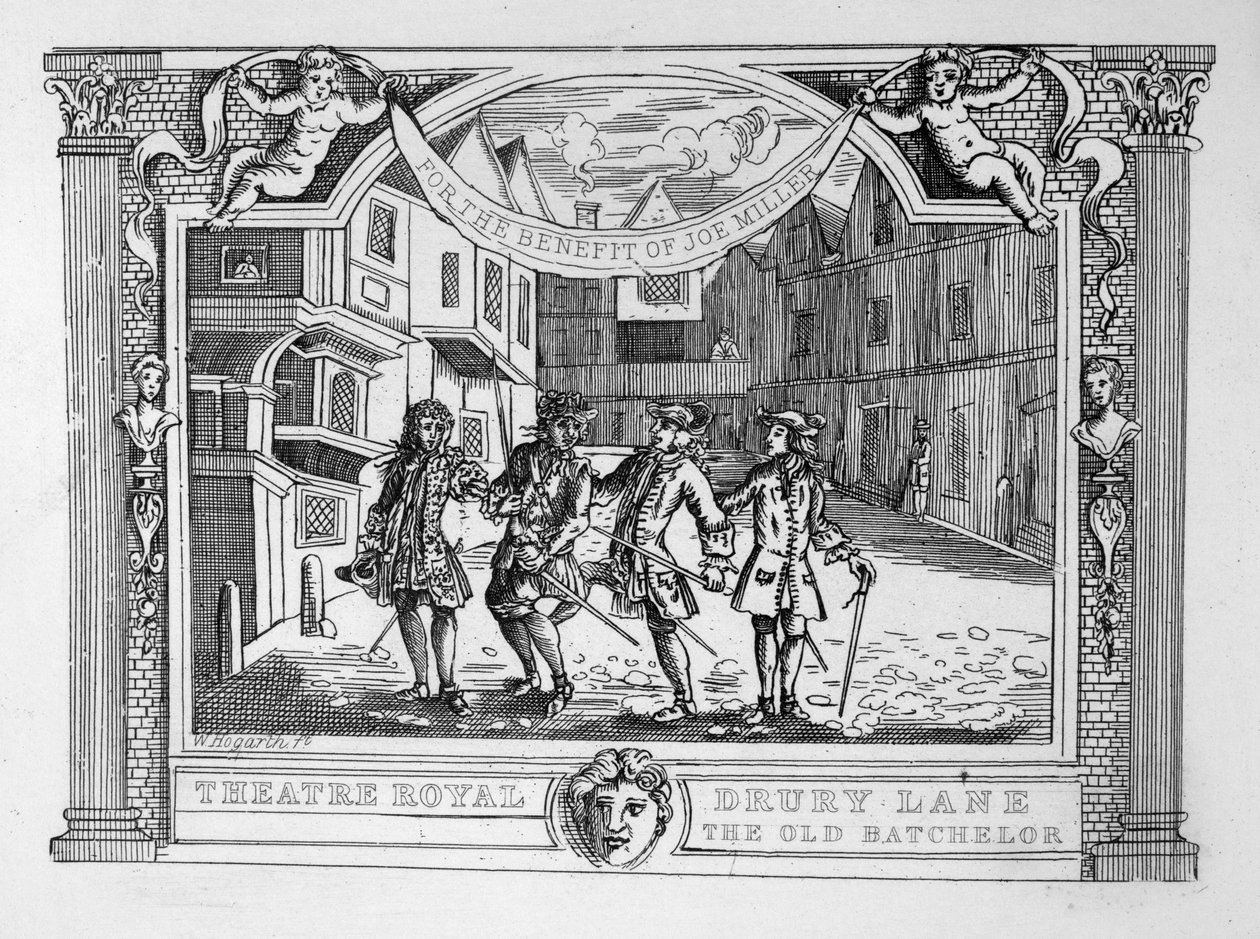 Théâtre Royal, Drury Lane Le Vieux Célibataire - William Hogarth