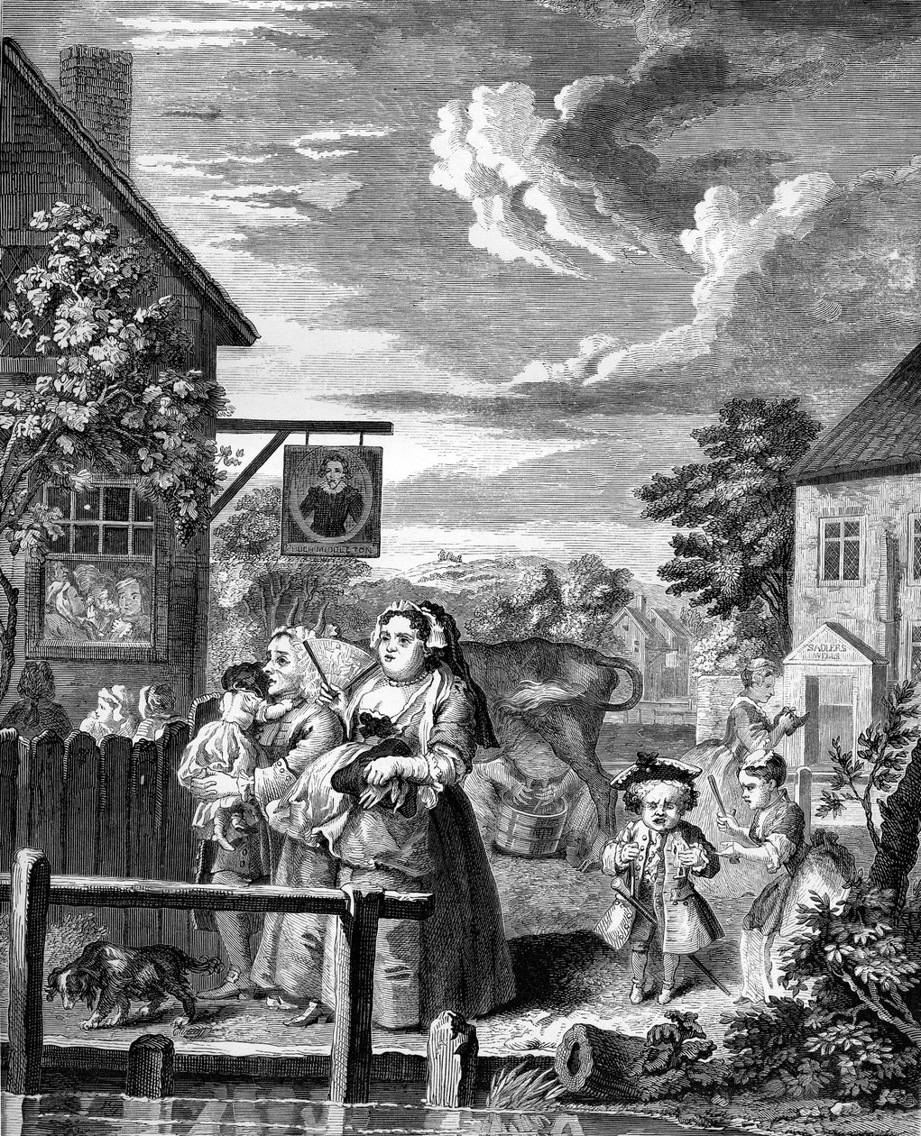 Les moments de la journée - Soir par William Hogarth - William Hogarth