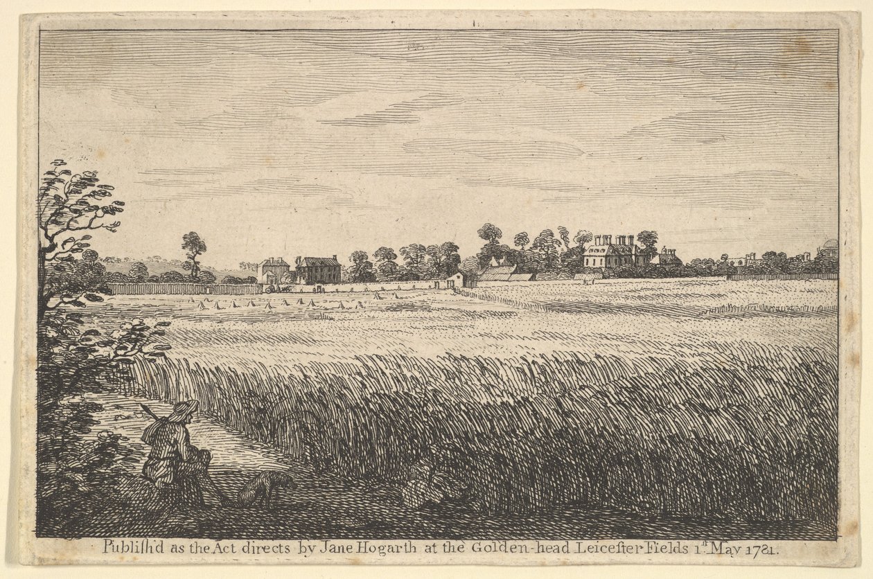Vue de la maison de Ranby, 1er mai 1781 - William Hogarth