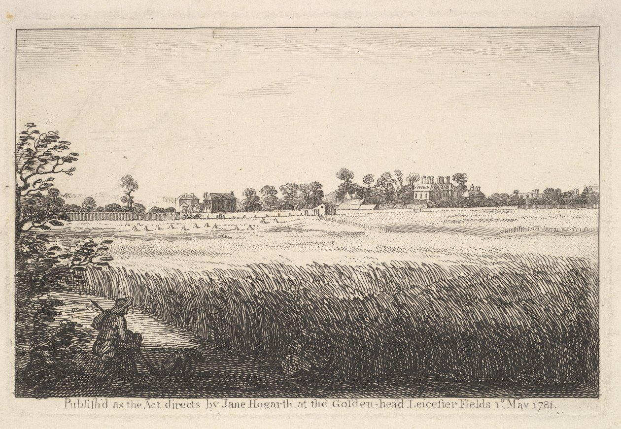 Vue de la maison de Ranby, 1er mai 1781 - William Hogarth
