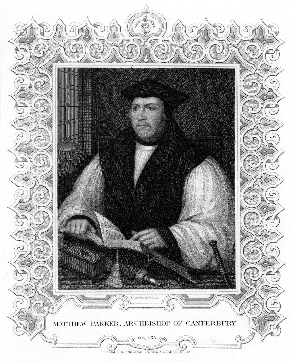 Matthew Parker, prélat anglais, 19ème siècle - William Holl