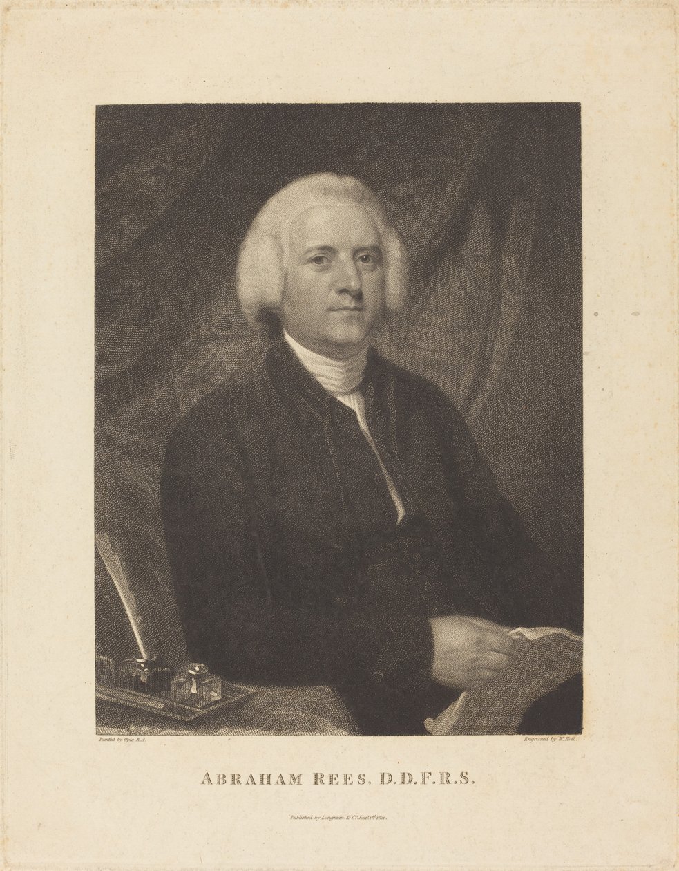 Abraham Rees - William Holl I after John Opie