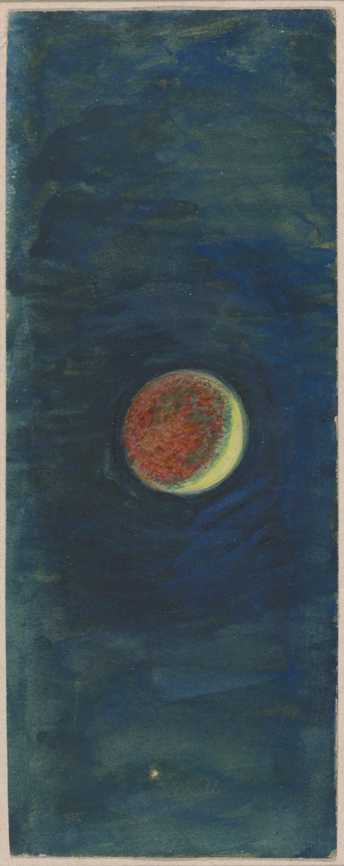 Étude du croissant de lune dans "The Ship" (Le navire) - William Holman Hunt