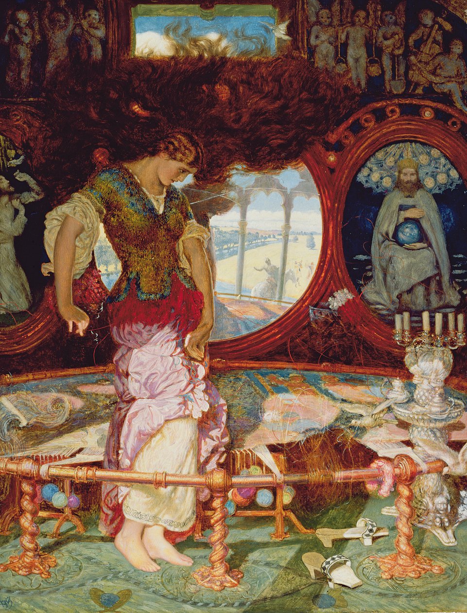 La Dame de Shalott, c.1886-1905 - William Holman Hunt