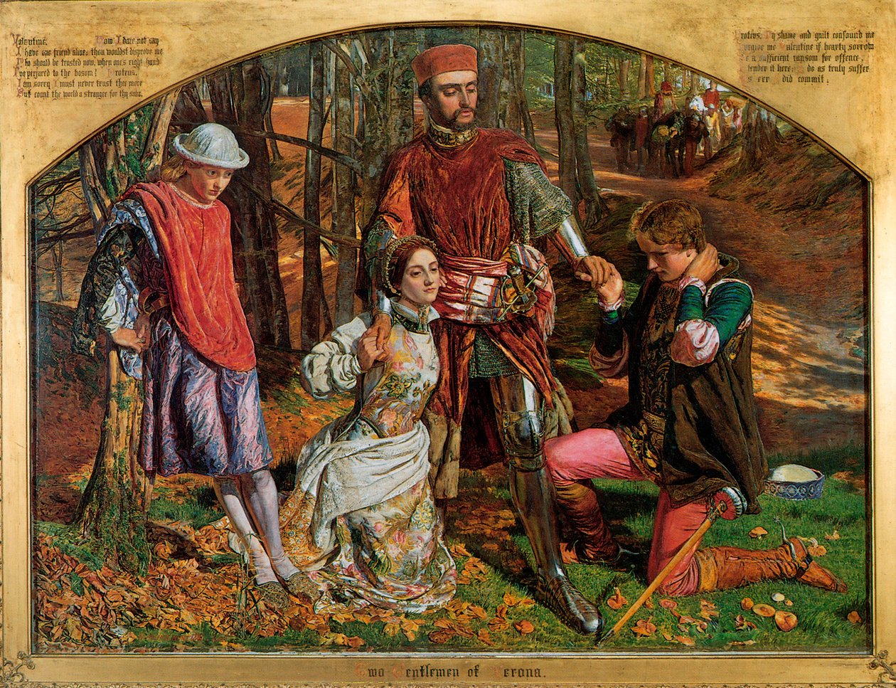 Valentine sauvant Sylvia de Proteus, 1851 - William Holman Hunt