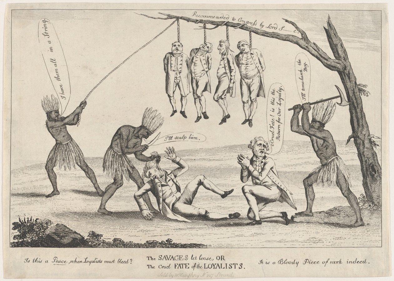 Les Sauvages lâchés, ou le cruel destin des loyalistes - William Humphrey