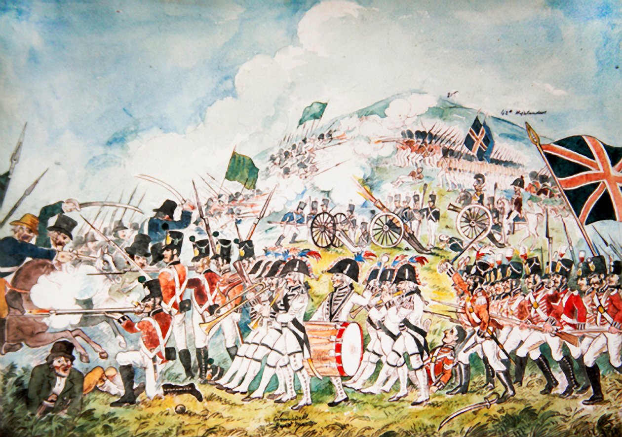 La milice royale de Dublin de la reine en action à la bataille de Vinegar Hill, Wexford, 1798 - William II Sadler