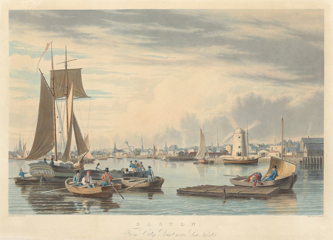 Boston : depuis City Point près de Sea Street - William James Bennett