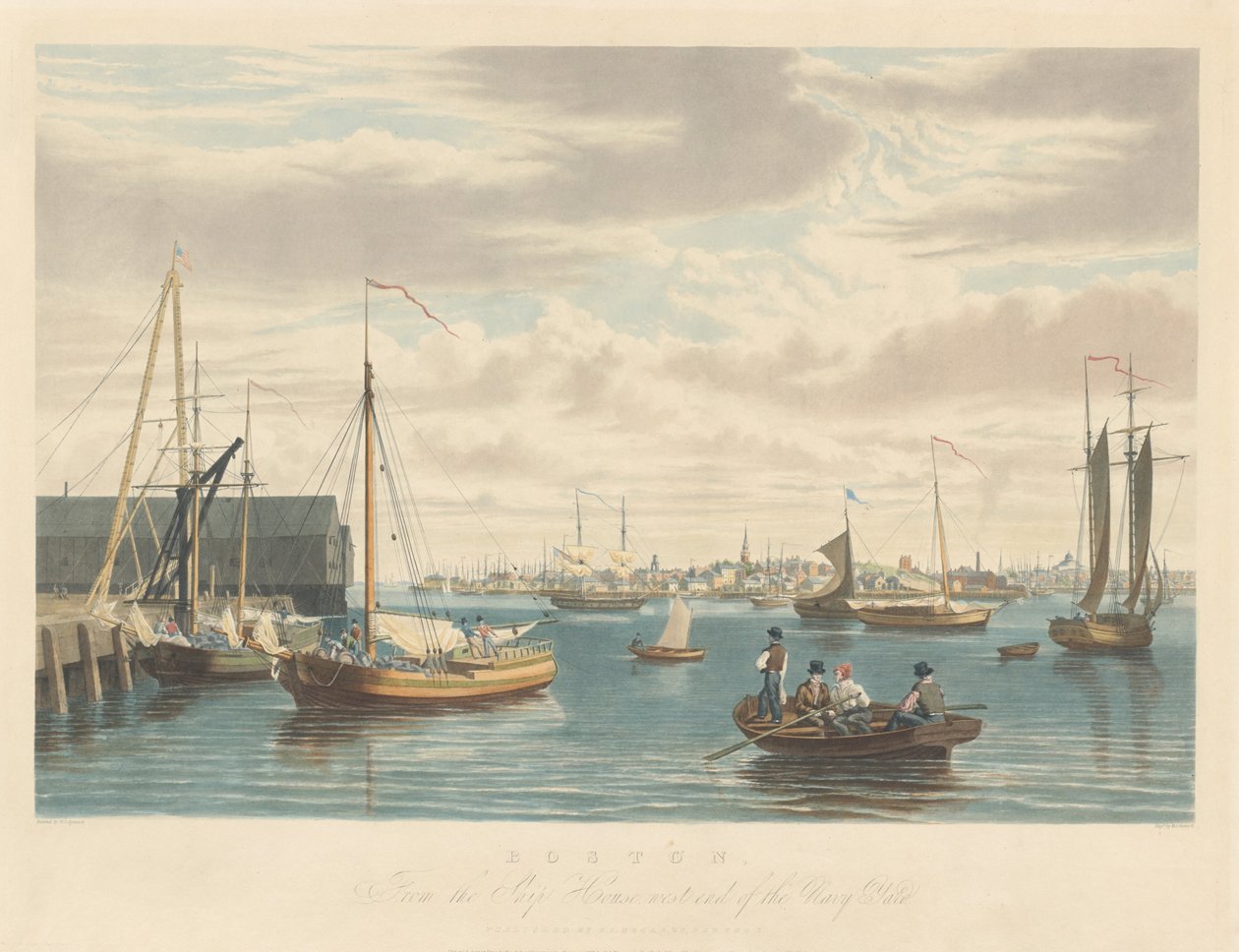 Boston : depuis le Ship House, extrémité ouest de l