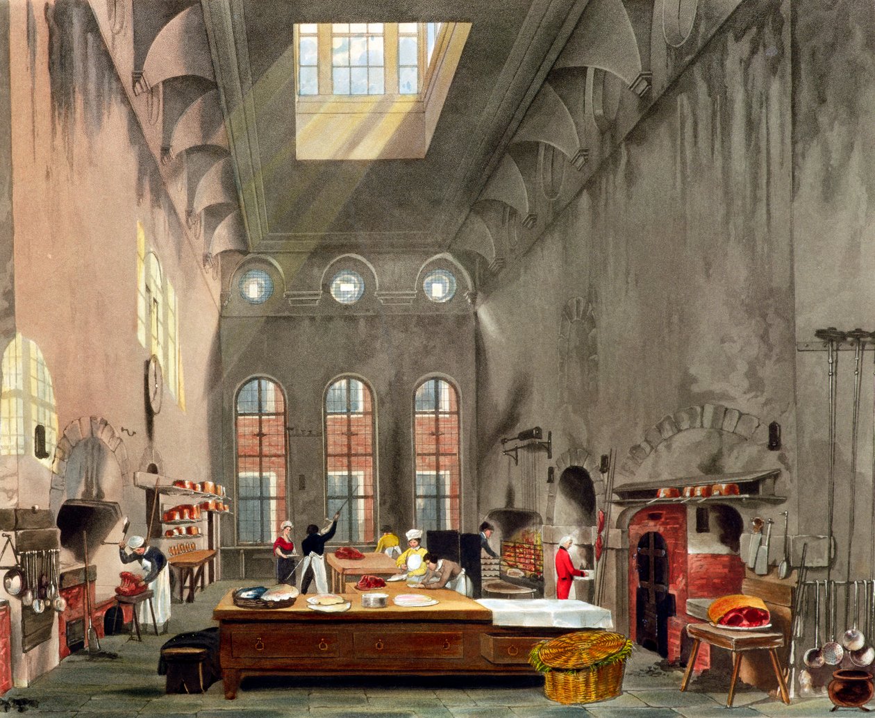 Cuisine, palais de St James, Londres, 1819 - William James Bennett