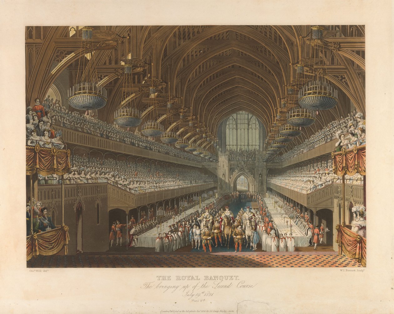Le banquet royal - 19 juillet 1821 - William James Bennett