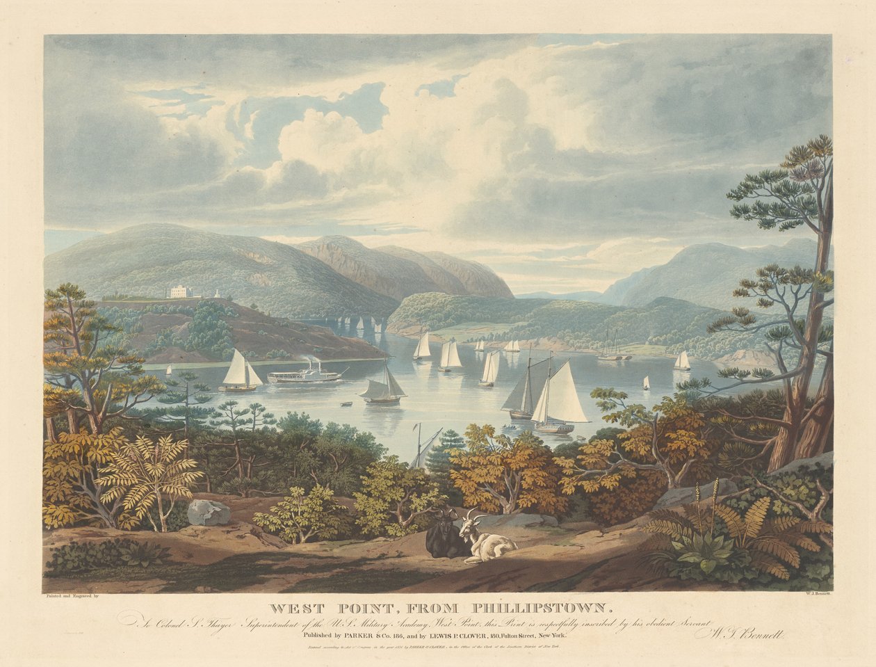 West Point, depuis Phillipstown - William James Bennett