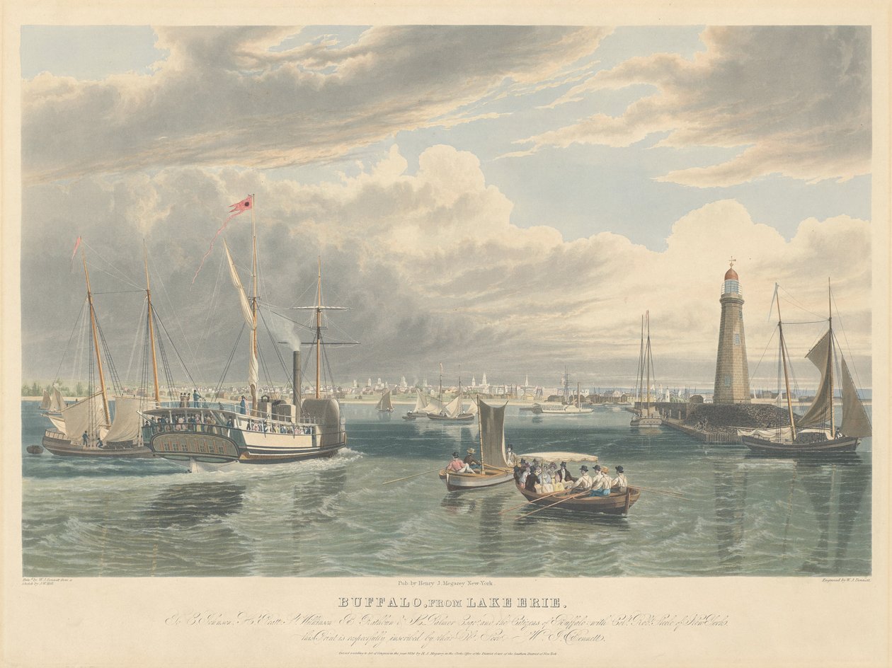Buffle, du lac Érié - William James Bennett after John William Hill