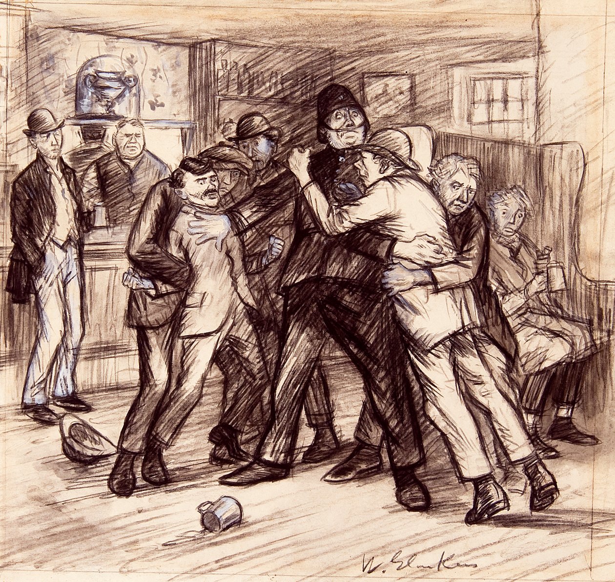 Il nous a fallu quatre pour les séparer - William James Glackens