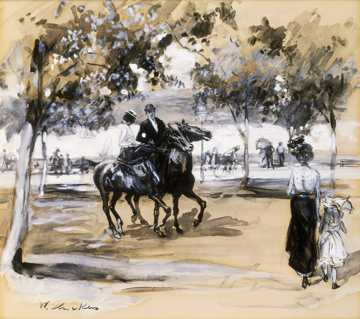 Riverside Drive - William James Glackens