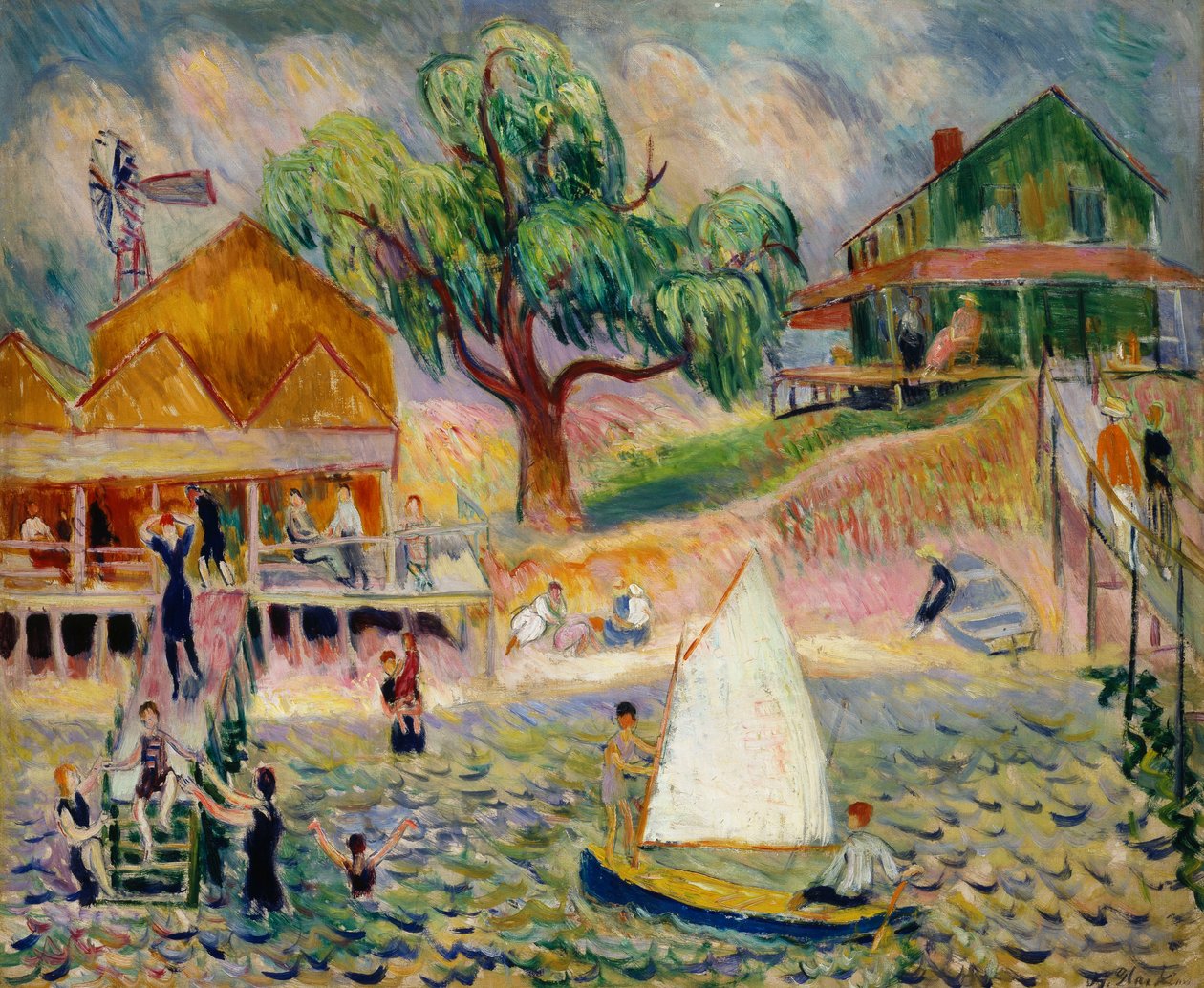 Le Cottage Vert, Bellport, Long Island, vers 1911-1916 - William James Glackens